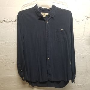 Mens Tommy Bahama Blue Silk Long Sleeve XL